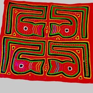 Kuna Indian Hand Sewn Mola Art-Panama